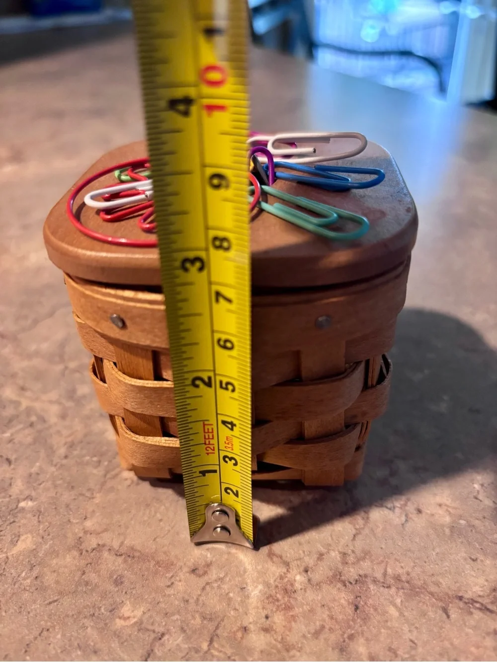 Longaberger Basket w/ Magnetic Lid